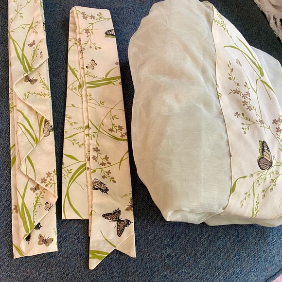 🎋Vintage 🦋 1970’s Curtain Fabric Sliding Glass Door Panel 160” x 83”  Bamboo - Picture 1 of 11